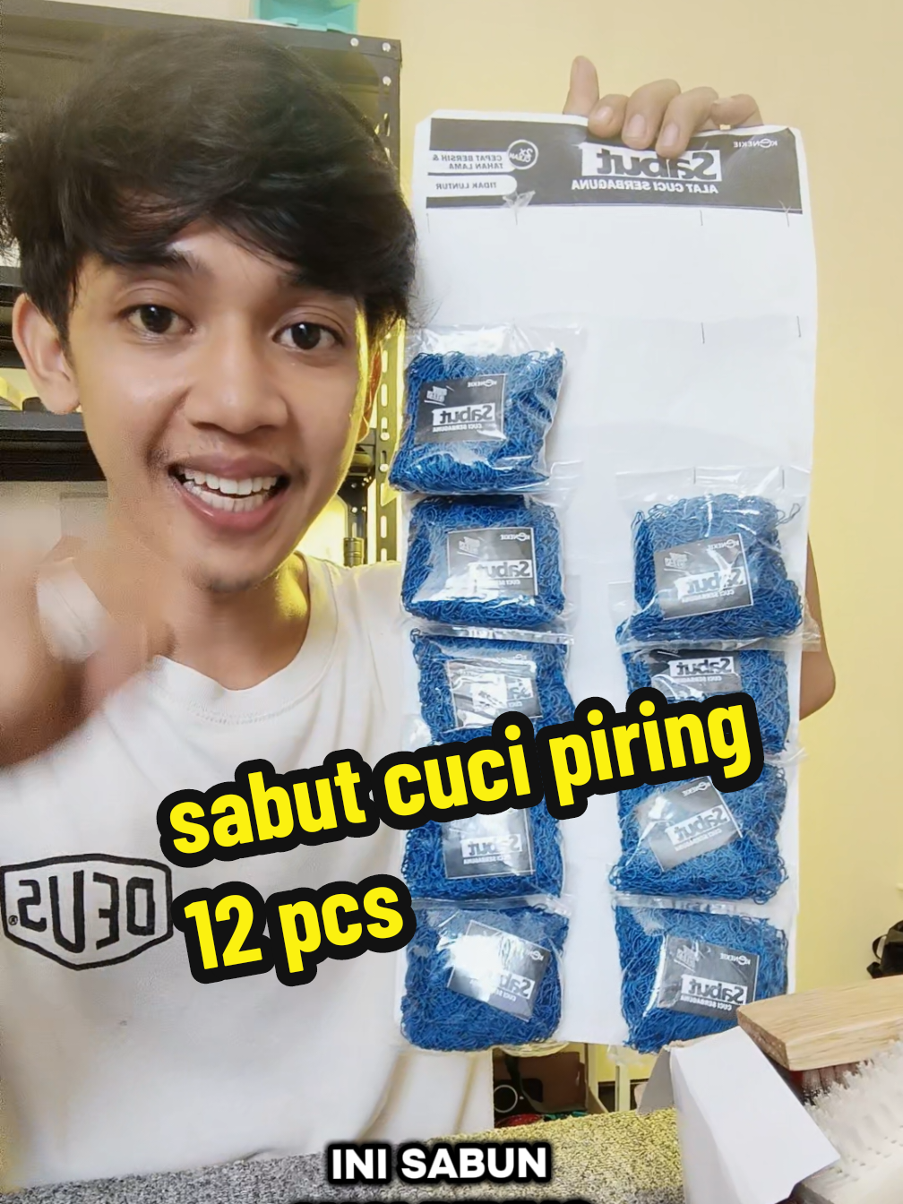 sabut cuci piring 12 pcs #sabutcucipiring #sabut #pembersihpiring #sponscucipiring 