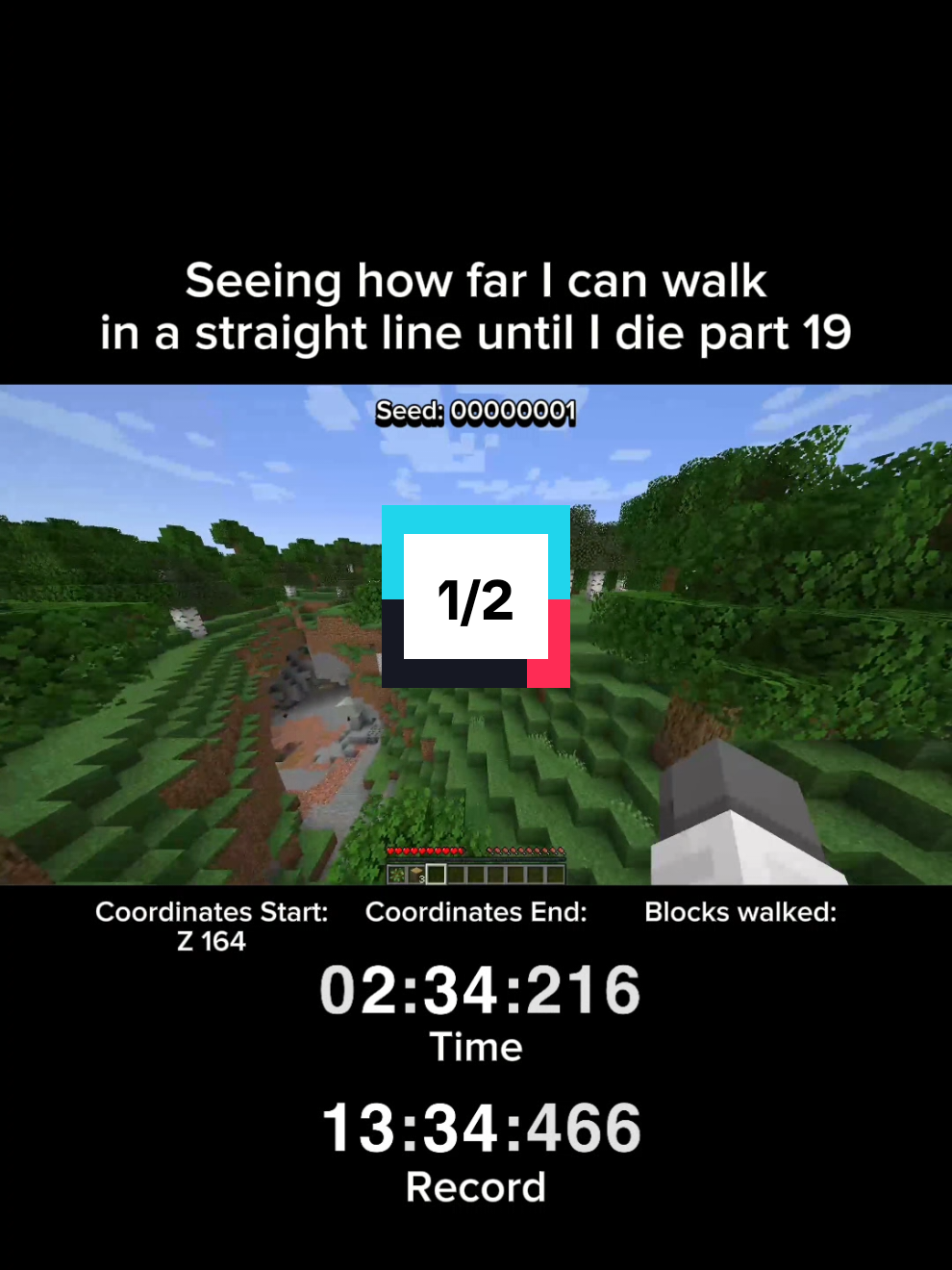 Antwort auf @moooii58 Walking in a straight line until I die part 19 (1/2) #Minecraft #minecraftchallenge #gaming #gamingvideos 