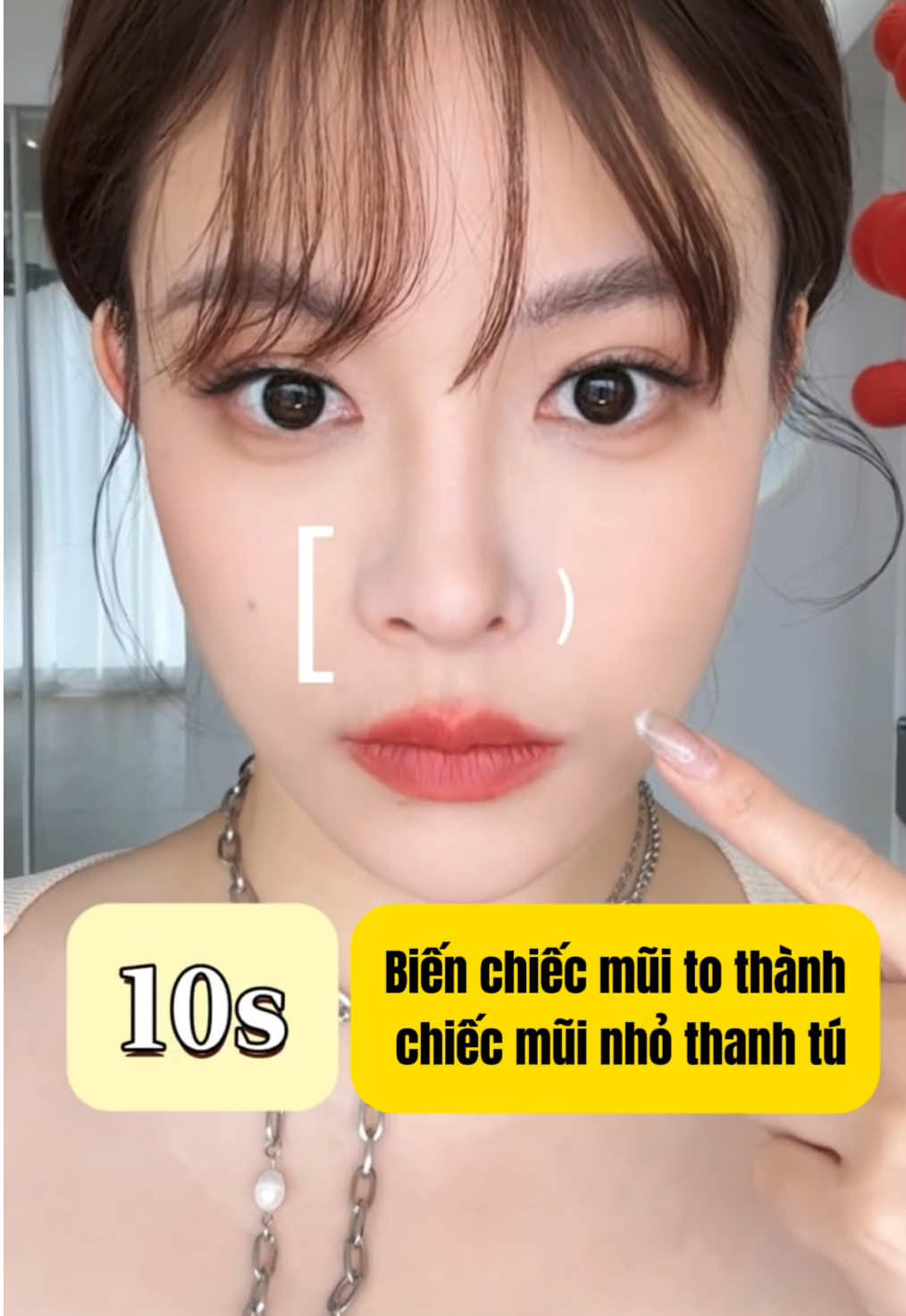 Chỉ mất 10s để hô biến và thay đổ chiếc mũi của bạn trở nên thanh tú hơn 💡💬#fypage #learnontiktoktogether #meolamdep #viralvideo #viralvideo #trending #xuhuong #beauty #skincaretips #trangdiemsuongsuong #xuhuongtiktok2025 #makeuptutorial #trangdiem 