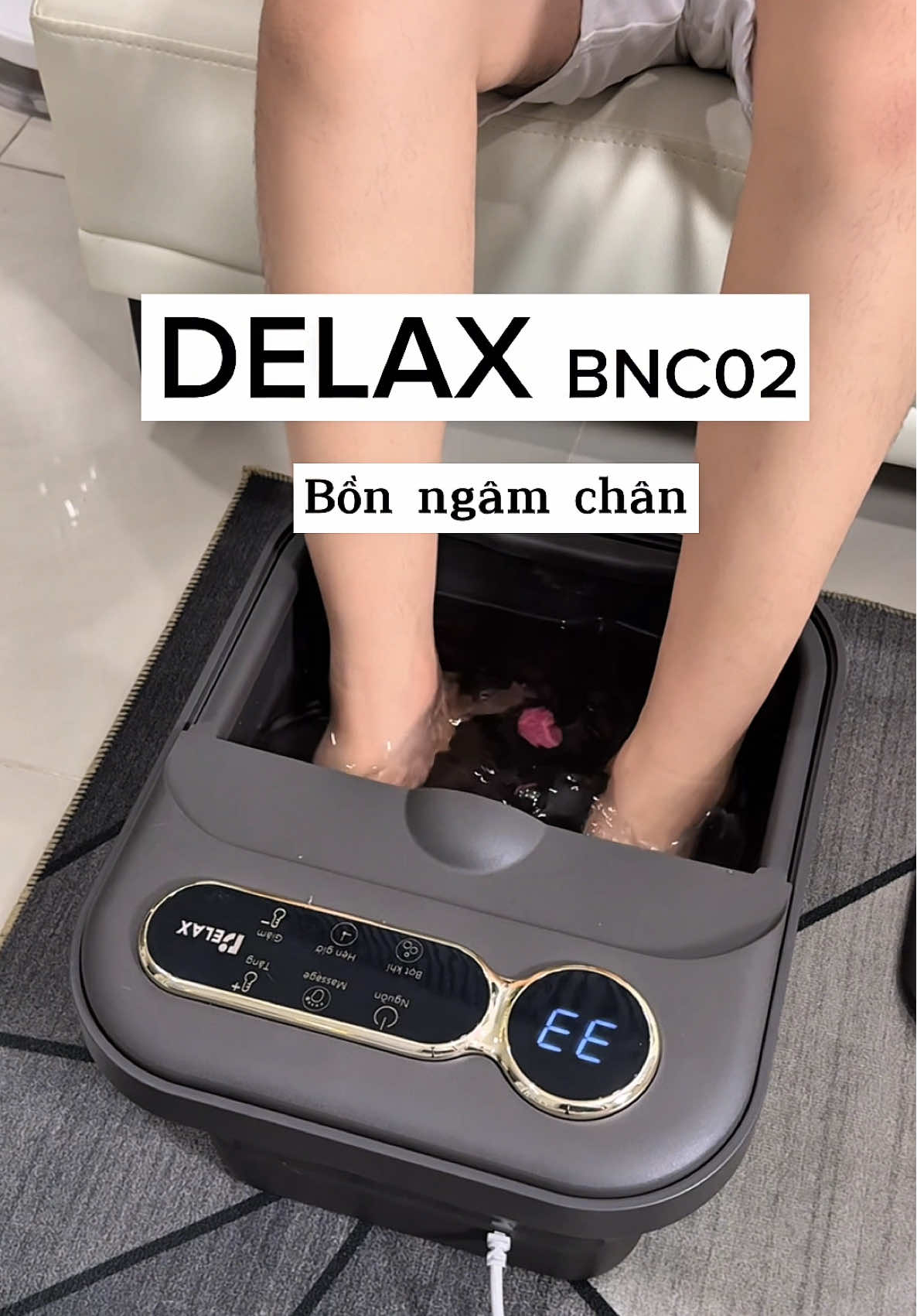 Chỉ cần có em bồn ngâm hiện đại DELAX này thì khỏi cần lo việc không biết canh nhiệt độ nước hay massage chân nữa . #delax #bonngamchan #bonmassagechan #chaungamchan #review #xuhuong 