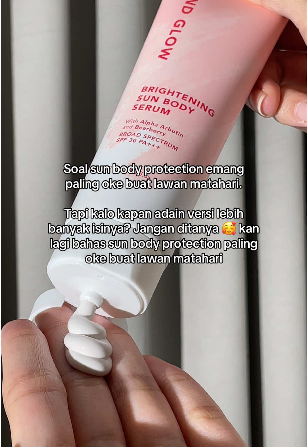 Mau tanya, emang harusnya isinya berapa mili sihhh elegants.. 👀🤧🙏🏼 #GrandAndGlow #SunBodySerum 