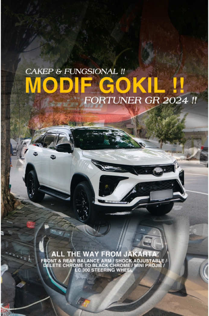 JANGAN PUAS SAMA FORTUNER BARU KALIAN ! MODIF GOKIL FORTUNER 2025 !! ALL THE WAY FROM JAKARTA. FRONT & REAR BALANCE ARM / SHOCK ADJUSTABLE /• DELETE CHROME TO BLACK CHROME / MINI PROJIE / LC 300 STEERING WHEEL GARUDAJAYA SEMARANG 0816654709 / 0818249796 Jl. Dr cipto 143, Semarang . . #innovareborn  #bodykitventurer #bodykitinnova #bodykitplastik #pajerosportindonesia #pajeromodifikasi #modifikasicamry #camrymodif #camryindonesia #toyotacamry #innovareborn #innovamodifikasi #mobilsemarang #bodykitmobil #modifikasisemarang #semarang #modifikasisolo #bodykitsemarang #camrynation #innovasemarang #modifsemarang #fortunerindonesia #modifikasiinnova #innovadiesel #bodykitinnovatrd #innovamodifikasi 