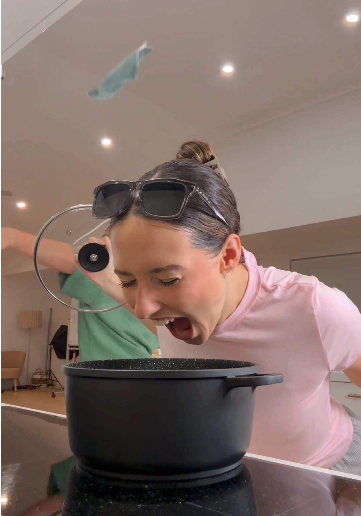 Cooking with your gf be like... #funny #couple #viral 