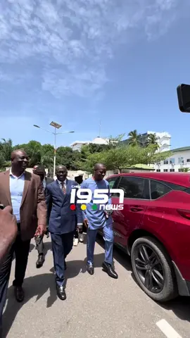 LIVE | Former Attorney General, Godfred Yeboah Dame  leads Chairman Wontumi to the Anti-Robbery Unit of the Police CID where he’s expected to interrogated. 