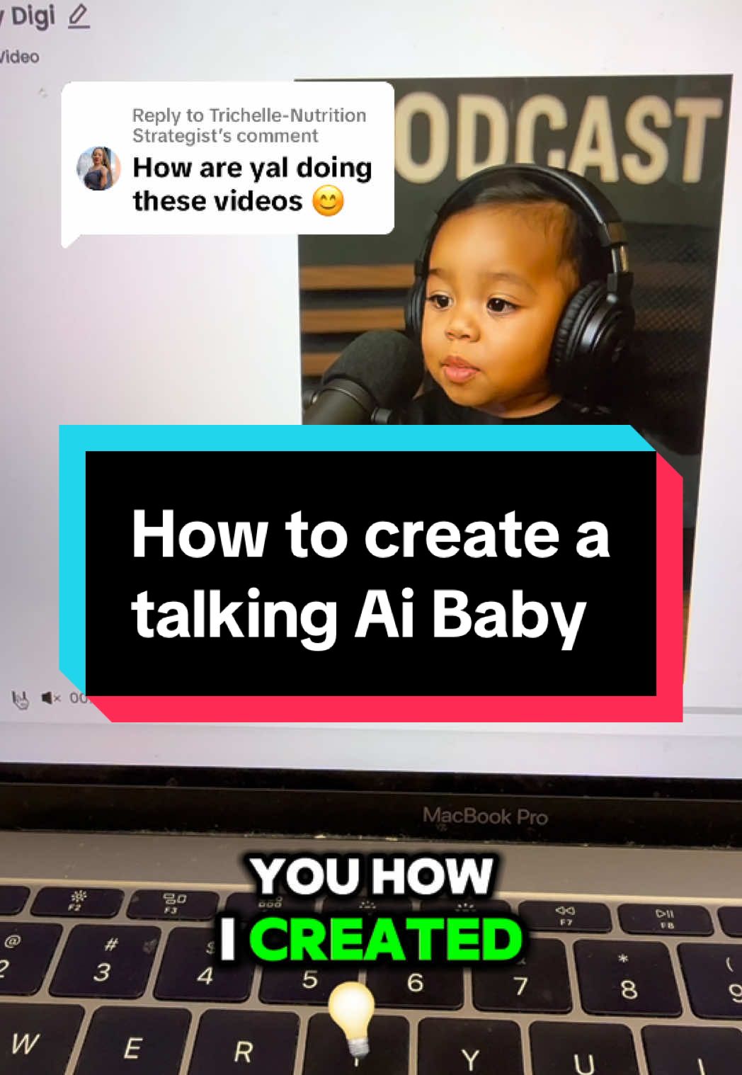 Replying to @Trichelle-Nutrition Strategist  Ready to create your own talking baby avatar?  You know I got you! 💕💪🏽 I use 3 platforms starting with ChatGPT👀 #aibaby #talkingai 