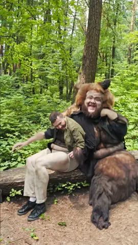 Friendly bear encounter