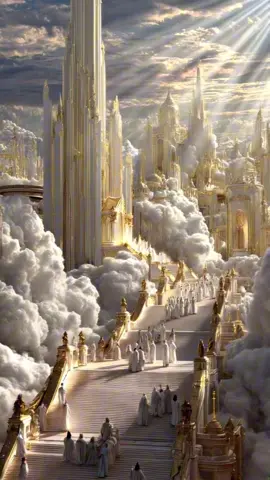 Heaven Is Real: Watch the Beauty of Eternity Unfold Witness a breathtaking vision of heaven—golden castles, endless white stairs, glowing clouds, and people in pure white walking into eternity. A visual reminder of hope, peace, and the promise of eternal life. #Heaven #HeavenlyVision #JesusLovesYou #ChristianTikTok #Faith #Hope #EternalLife #GoldenGates #HeavenOnEarth #viralvideo #shorts #heavenlyscene #clouds #godisgood
