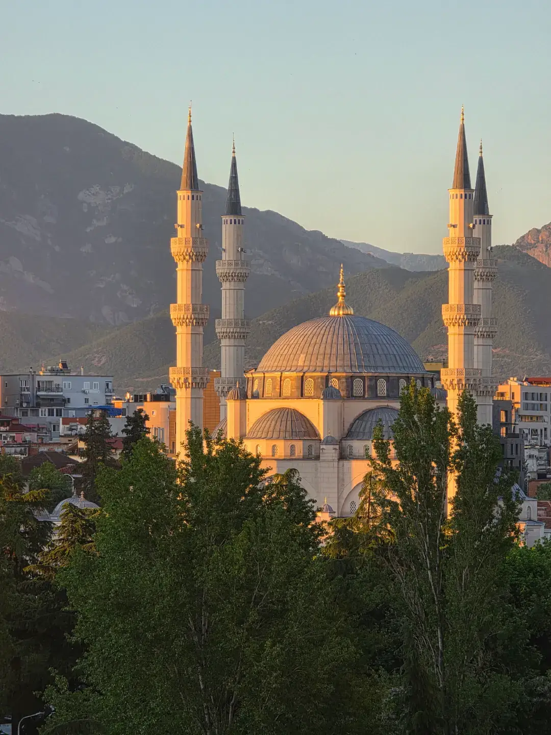 The Namazgah Mosque or the Great #Mosque of #Tirana, is the largest masjid in the #Balkans.  The mosque's design was inspired by Classical #Ottoman architecture. It has four minarets, each 50 metres (160 ft) high, while the central dome has a height of 30 metres (98 ft). The first floor of the mosque includes a cultural center and other facilities. The mosque has been constructed on a 10,000-square-metre (110,000 sq ft) parcel of land near Albania's parliament building. It has a capacity for up to 8,000 people to pray inside the mosque and 2,000 on the outside; totaling at 10,000 worshippers. #Islamic #sunna #allah❤️ #masjid #مسجد #mosque #culture #اسلام #History #سفر #islamic_video #islamicart #الله #beautifuldestinations #oops_alhamdulelah #tours #سبحانالله #Muslim #musulman #مسلم #architecture  #اذان #prayer #صلاة #muezzin #قران #middleeast #sunset #musulmano #islamico #قبر #takbir #quran #musulmani #mashallah #adhan #reverted #moschea #mashallah #alhamdulillah #muslim #allahuakbar #monuments #lailahailallah #subhanallah #mesquita #سلام #viaggiare #سلامات #viajar #Salam_Alaykon #du3a #arte #salah #corano #islamic_video #islamitalia #musulmanes #islamespañol #lailahailallah #لااله_الا_الله #muslima #musulmana #islamespañol #muslimah #islamic_video #reverted #musulmane #jazakallah #albania #Albanian #tirana🇦🇱 