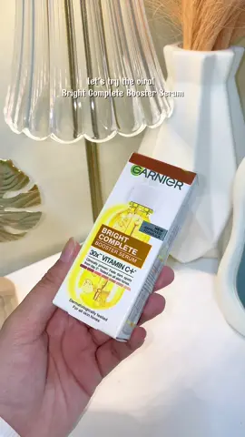 trying this viral booster serum from @garnierph✨ #garnier #garnierph #garnierboosterserum #boosterserum #serum #serumvitaminc #garnier30xvitamincboosterserum #garnier30xboosterserum #serumviral #skincareroutine #fyp #fyppppppppppppppppppppppp 
