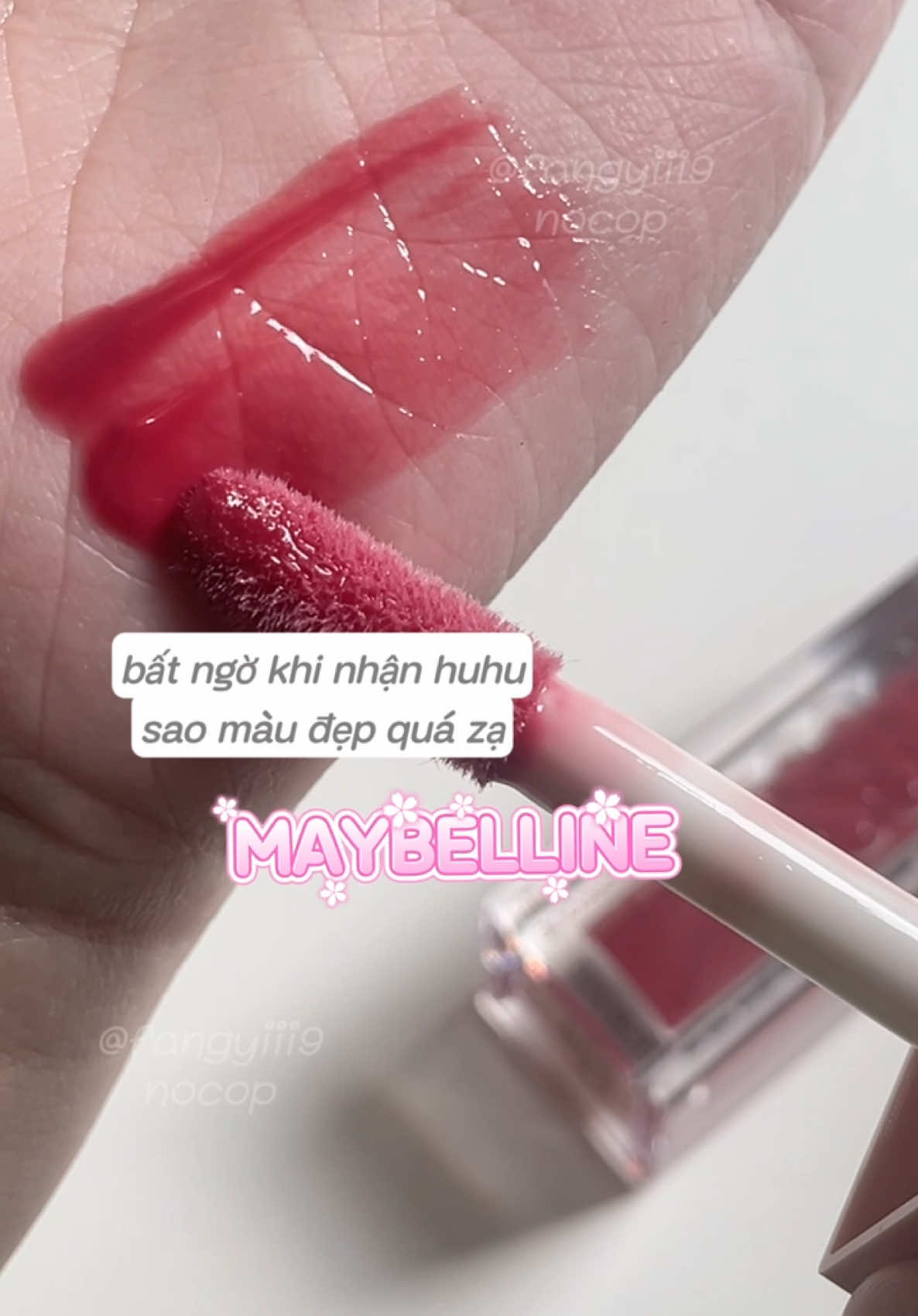 quá tr mê 10 điểm + 10 💗 #maybelline #liftergloss #beauty #sonbong #fyp #viralvideo 