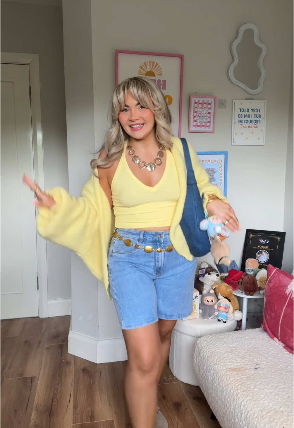 Let’s get dressed 💛  #gdwm #outfitinspo #summeroutfit 