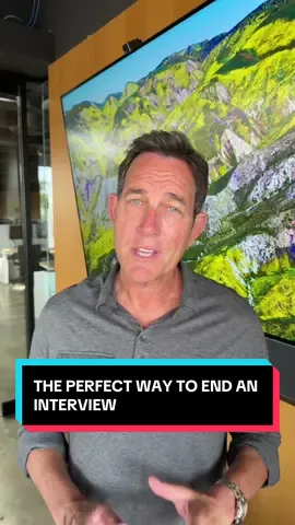 This simple way to end an interview