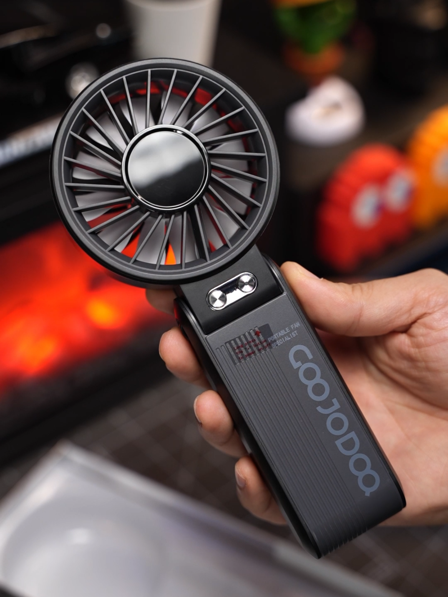 แกะกล่อง พัดลมมือถือ GOOJODOQ GFS003 หามานานแล้วพัดลมที่ปรับองศาได้ 🖤 (ASMR) #goojodoq #พัดลม #พัดลมมือถือ #naiyodunbox