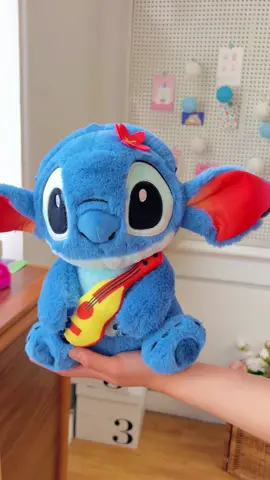 Cutest Stitch Plush Ever? Watch Him Steal the Show with a Ukulele! #fyp 