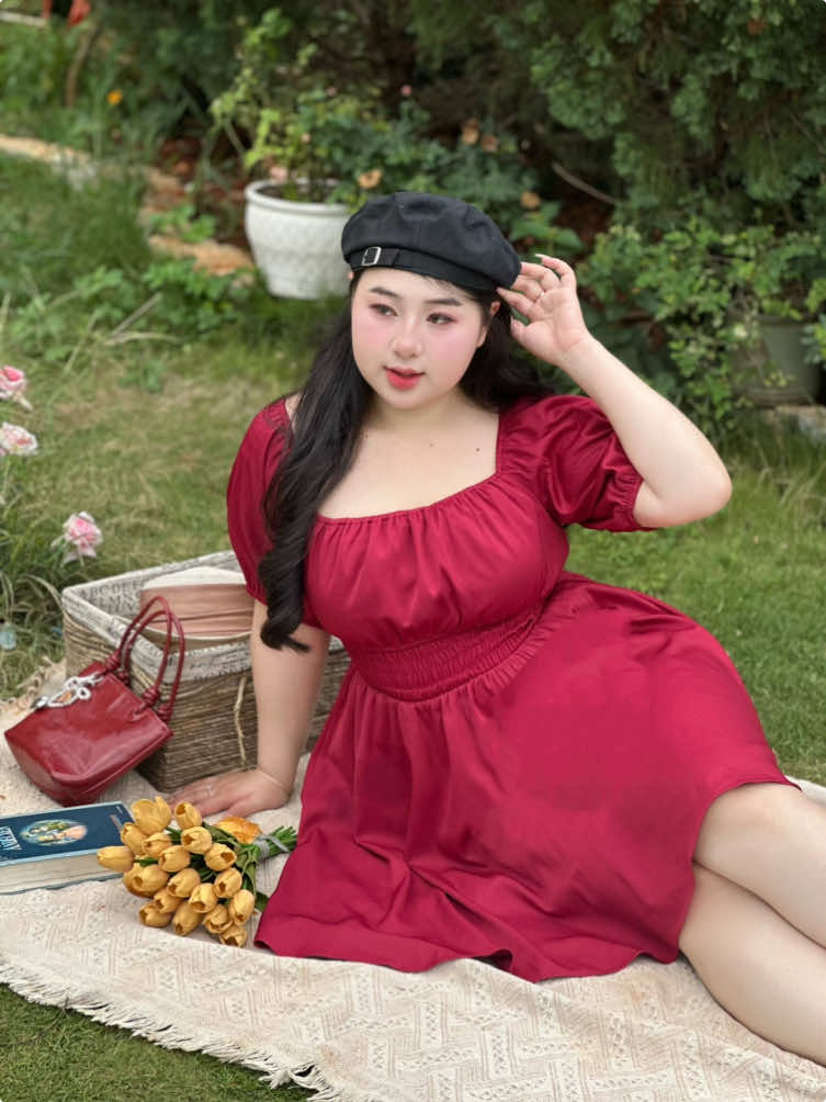 🍒 Chiếc đầm Cherry Dress ngọt ngào tôn dáng cho các Nàng Chubby diện thường ngày đi làm đi chơi đều xinh 🥰 #chubbyhousestyles #chubbyhouse #chubbygirl #thoitrangbigsize #bigsizefashion #vayxinhmoingay #xuhuongtiktok #xuhuong 