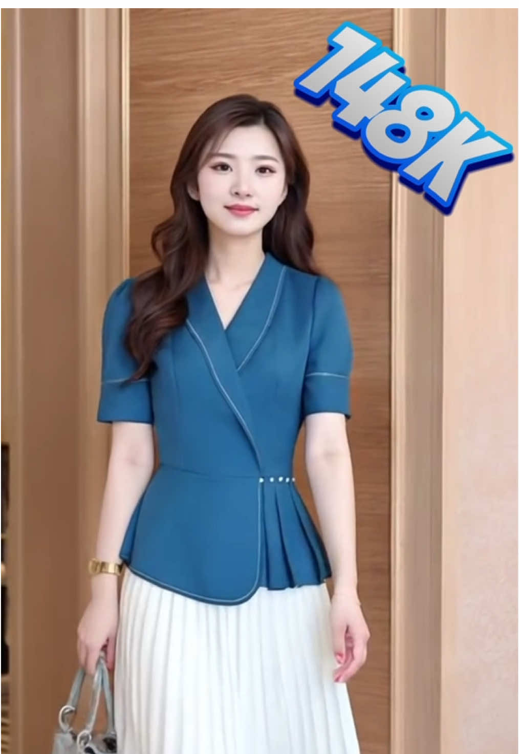 Áo peplum thiết kế Nhật Vy cổ  #thoitrang #quanao #thoitrangnucaocap #thoitrangnu #macladep2802 #aocongso #aothietke 