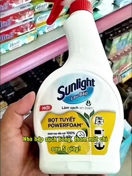 Dầu mỡ cứng đầu? Đã có Sunlight Lau Bếp Bọt Tuyết – xịt là sạch bong chỉ sau 5 giây! Bếp sạch thơm mát, nấu ăn thêm vui! #SunlightLauBep #BotTuyetPowerFoam #LamSachNhaBep #DanhBayDauMo #BepSachNauNgon #DoGiaDungTienLoi #CleaningHacks #NhaSachBepXinh