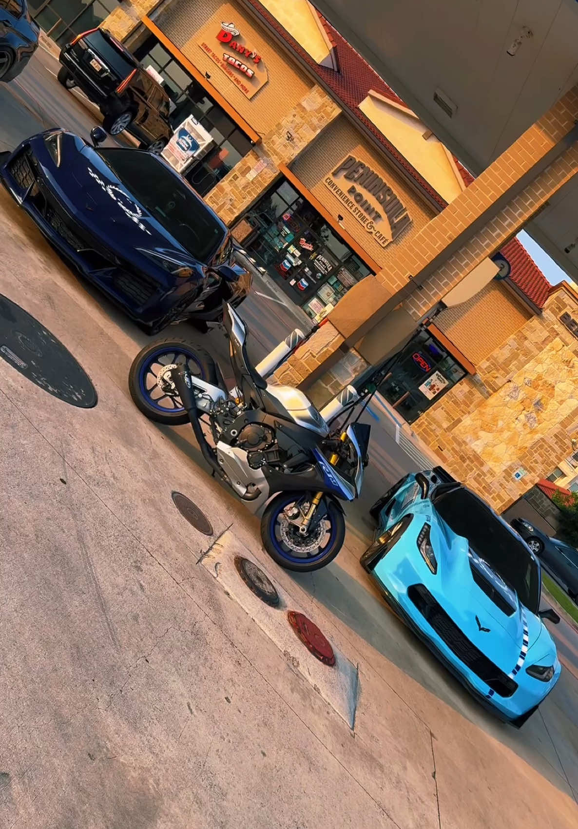 @Riam Wraps  @Smurf Whips  Got them ready for the Gforce rally!! #car #cars #corvette #vette #r1 #r1m #yamaha #wrap #wraps #fyp 