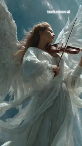 @tech.vision_ai #animação #animacion #lindo #beautiful #fantasy #angel #violin #violino 