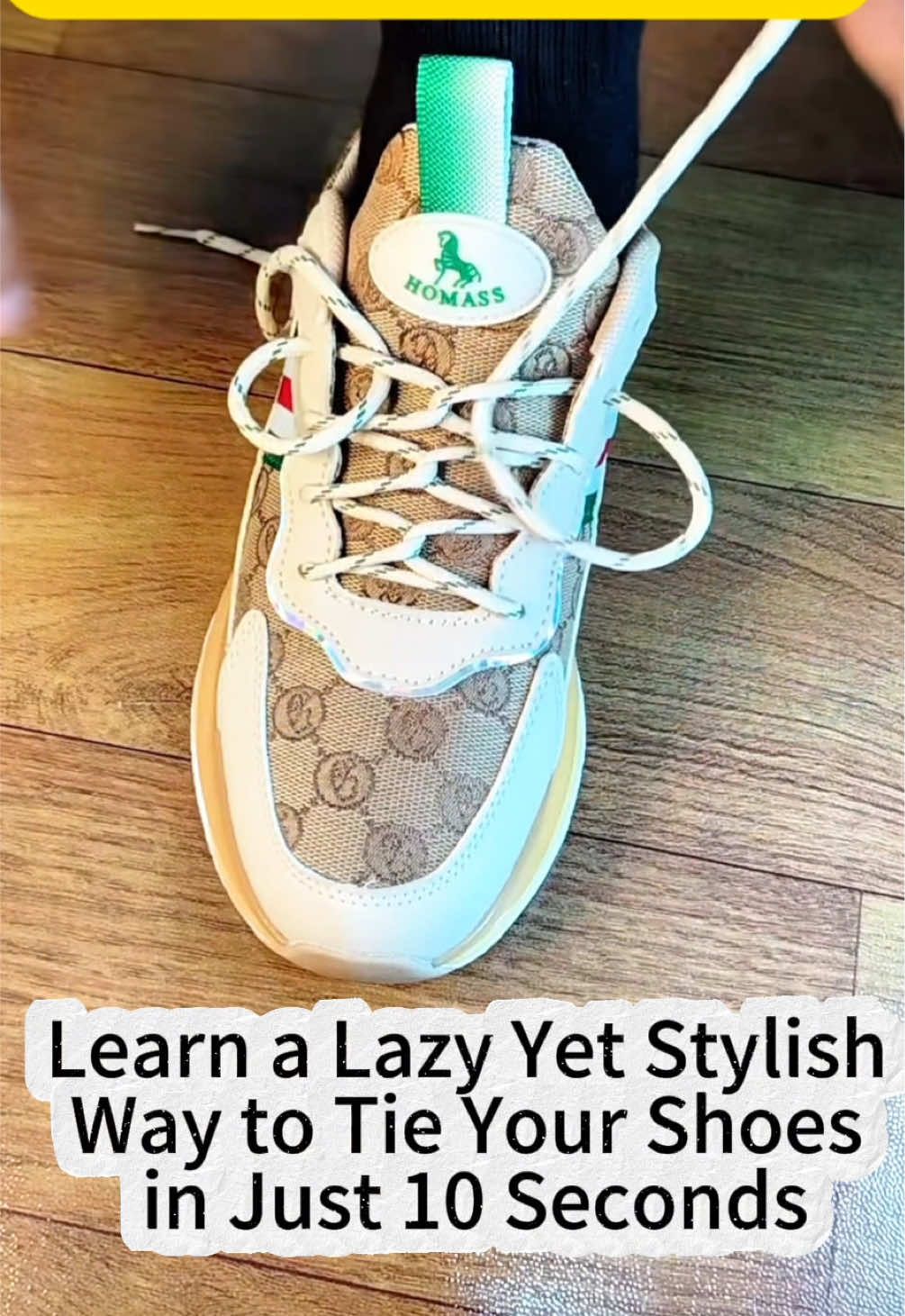 10-Second Creative Sneaker Lacing Techniques You Need to Try! #shorts #shoetips #CreativeLacing #sneakerstyle #quickhack