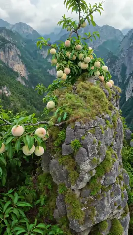 Đào tiên trên đỉnh núi #bonsai #caycanh #tiktok 