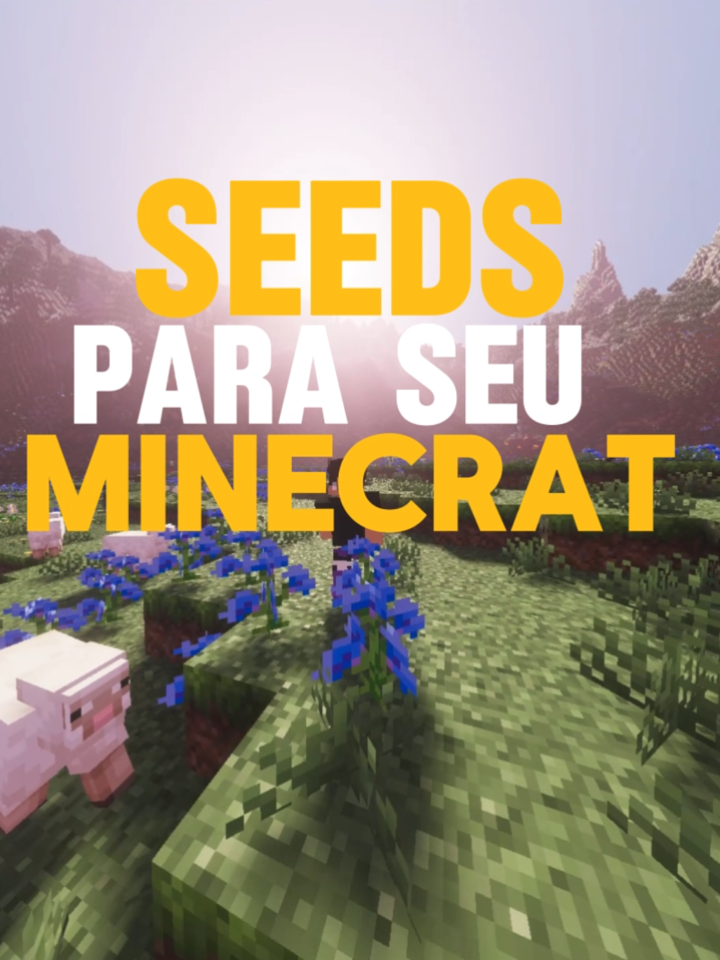 Seeds mais bonitas para iniciar um mundo no Minecraft bedrock! #minecrafttexturepack #minecraftbuilding #minecraftmemes #Minecraft #fyp #f 
