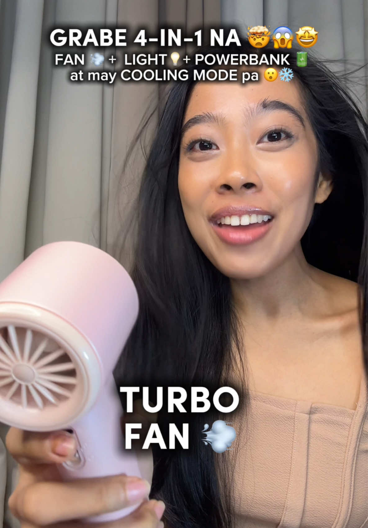 sobrang oa ang saya ko dito sa bagong turbo fan na to! 😭 may ilaw, powerbank, at cooling mode?! 😱🤩 Super useful pag brownout/emergencies, camping, o kahit lalabas ka lang ng bahay!   #fan #turbofan #coolingfan #portablefan #minifan #rechargeablefan #campung #emergency #outdoor #school #flashlight #powerbank #jiditech