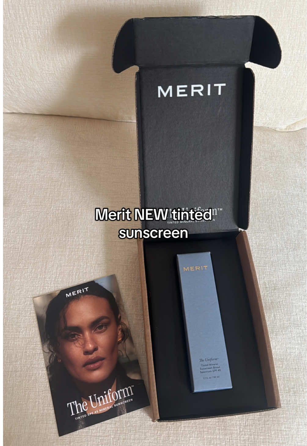 Trying out the NEW Merit Tinted Mineral Sunscreen ☀️@MERIT Beauty  This is going to be perfect for summer & vacations 🌴 Excuse my mini crash out lol I didn’t know if it was gonna be my shade 😫 I had this on for a couple hours without setting spray and everything stayed in place at the end of the night  I’m wearing Shade 14: Burlwood  #shadetwin #warmundertone #tintedspf #merittintedspf #tintedsunscreen #tintedsunscreenreview 