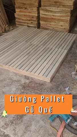 giường pallet gỗ thịt tự nhiên!