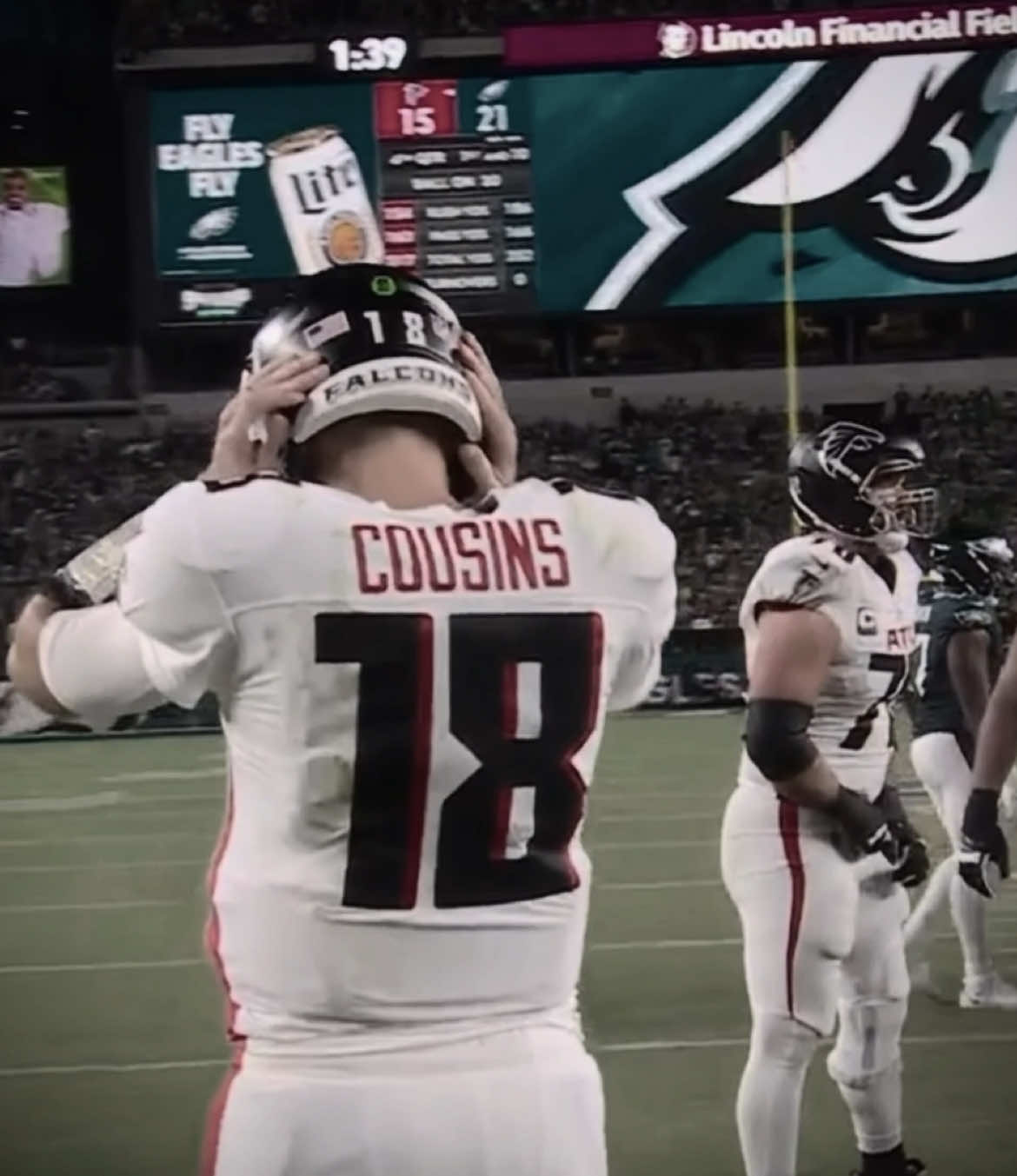 Back to Kirk Cousins Insane Game Winning Drive Against The Eagles 🍿.. ll #fyp #foryou #foryoupage #football #nfl #viral 