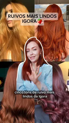 os ruivos mais lindos da igora. se vc fizer algum deles vai ficar perfeita. #dicas #ruivas #fyyyyyyyyyyyyyyyy #cabelo #gingertok #igora #ruivo #cuidadoscomcabelo 