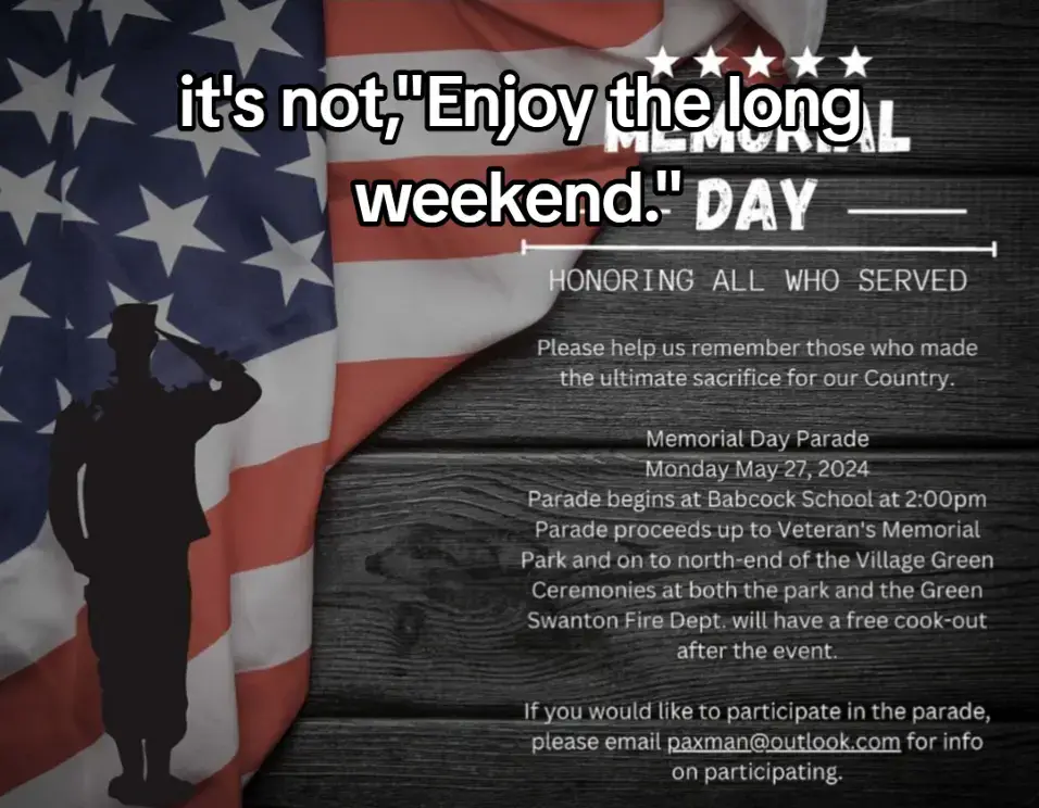#memorialday #military #memorialdayweekend #neverforget #veterans #usa #thankyou #army it's memorial day not a long weekend.
