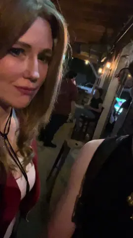 Lmaoo partying as Aerith my new friend cloud evanmhagg on ig lol #aerith #cloud #cosplayers 