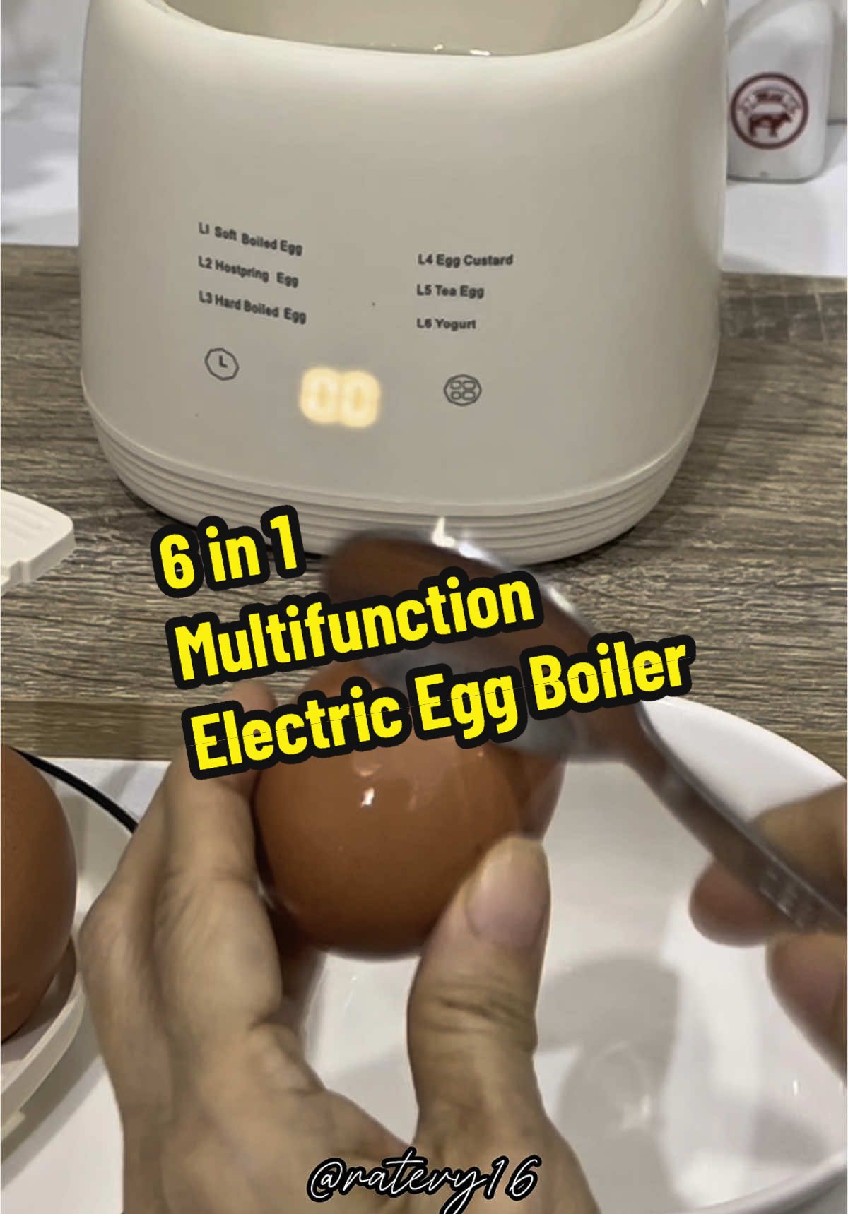 Electric Steamer with Timer - Multifunction Egg Cooker for Perfect Half Boiled Eggs rebus telur electric pot steam boiler egg steamer pengukus elektrik swiss thomas steamer #eggcooker #eggboiler #halfboiledeggs #halfboileggmaker #yogurtmaker #boilegg #multifunctioneggboiler #stimtelur #eggsteamer #egg #ministeamer #minieggboiler #eggboilermachine #halfboiledeggs #mesinmasaktelur #electriceggcooker #eggcustard #telurseparuhmasak #ratevy16