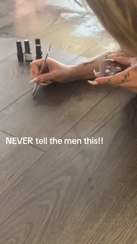Still need men though, cause the floor got scratched from us moving a mini fridge cause we're just girls! 😂🤫 #nailtech #nailartist #yyc 