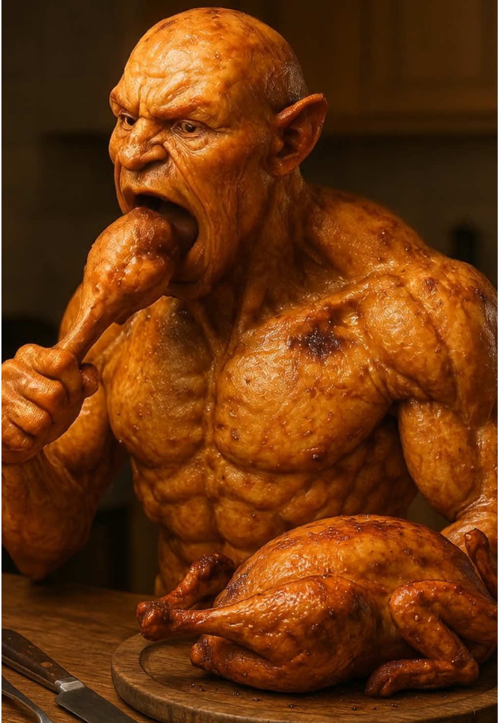FRANGO #comidasecomendo #food #terror #viral #viralvideotiktok #trend #surreal #suspense #ia #frango #asmr 