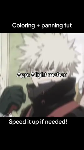 Panning + coloring tut speed up if needed #mha #myheroacademia #foryoupage #fyppppppp #tutorial #fypppppp #alightmotion #fypp #foryoupage 