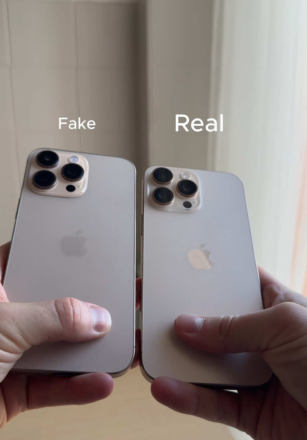 Wait until the end 👀 This Fake iPhone Looks More Real Than the Real One… Can You Tell? 🤯📱 #fakeiphone #realvsfake #iphonetest #clonephone #techcomparison #apple #techreaction #waitfortheend #viraltech #iphone2025 #replicatest #fyp 
