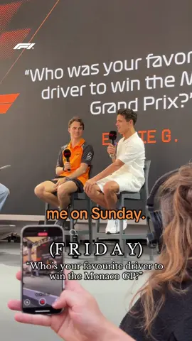 @Lando Norris really manifested that 🤩 #f1 #formula1 #monacogp #landonorris #mclaren @F1 The Album #f1themovie 