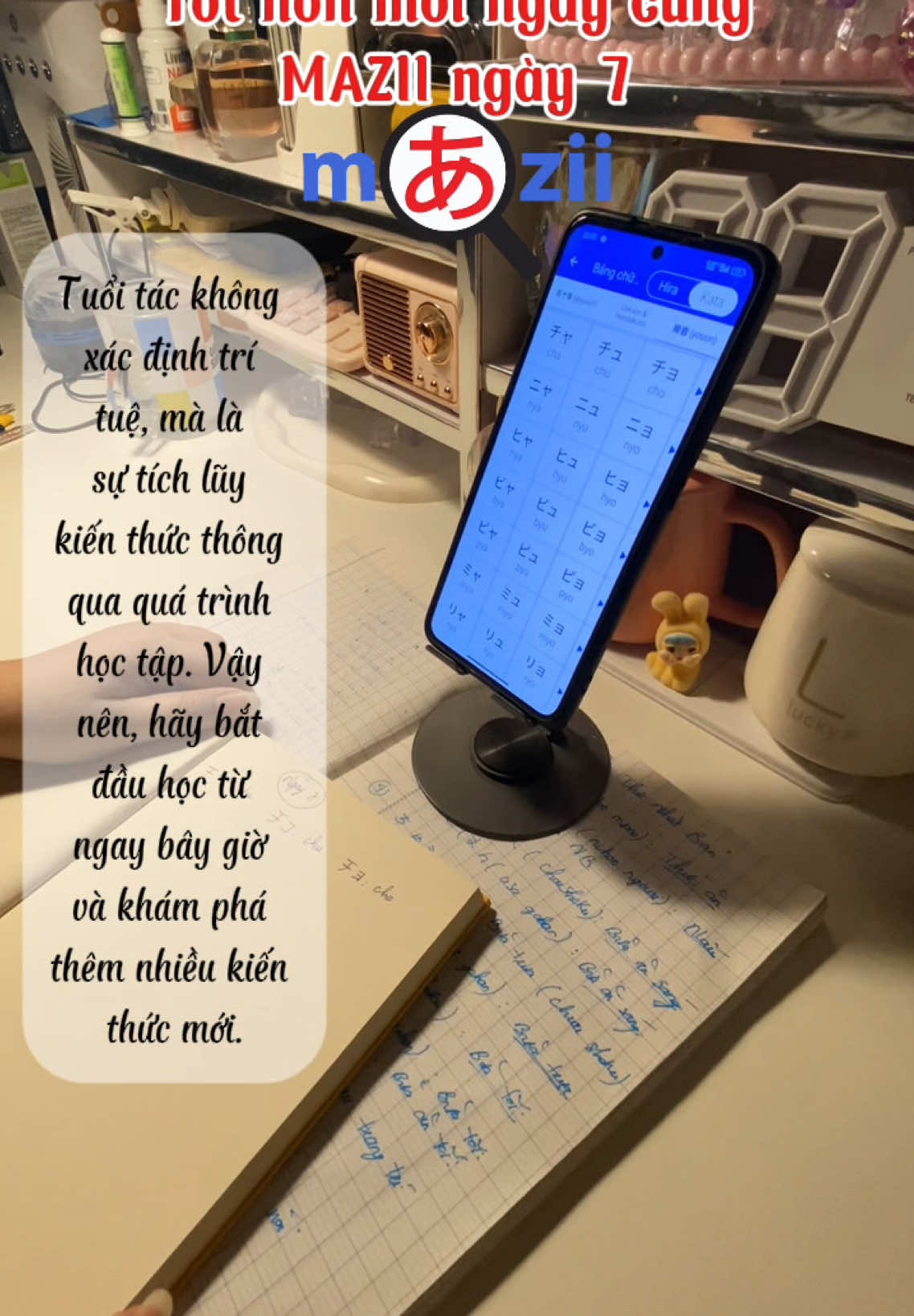 Thay vì tự hỏi thì nên hành động @Từ điển Mazii 🇯🇵  #tothonmoingay #mazii #tudienmazii #hoctiengnhat #nhatban 