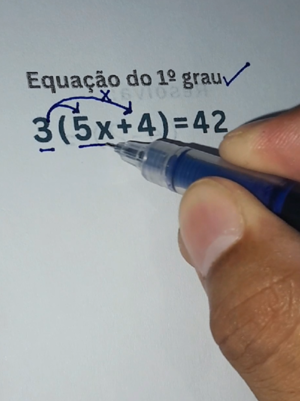 Equação do 1º grau. #aula  #mathematics  #agoravocêsabe  #maths  #matematica 