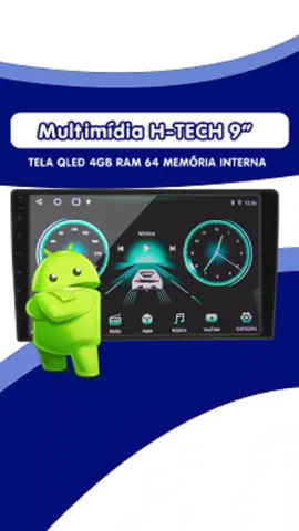 🎶🚗 Transforme o seu carro com essa Multimídia Android 9