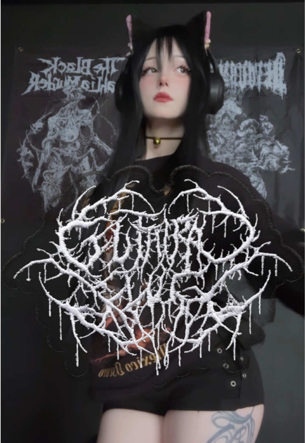 Eye of the cyclops 🎧 #cutedance #cutes #douyin #slammingbrutaldeathmetal #cybergirl #gutturalslug #slamriffs 