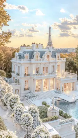 #creatorsearchinsights Majestic French Gothic Mansion with a Breathtaking Eiffel Tower View” #LuxuryMansion #FrenchArchitecture #EiffelTowerView #GothicElegance #OpulentLiving #ParisianDream #MegaMansion#EmmanuelMacron #LuxuryEstate #TimelessDesign #ArchitecturalMasterpiece #BaroqueStyle #white Aesthetic #ElegantInteriors #RoyalLiving #dreamhome 