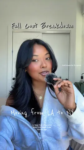 curious about how much is costs to move coast to coast? look no further ✨ #crosscountrymove #coasttocoast #movingday #movingcostbreakdown #movingcompany #newyorkmove #apartmenthunting #costbreakdown #movingout 