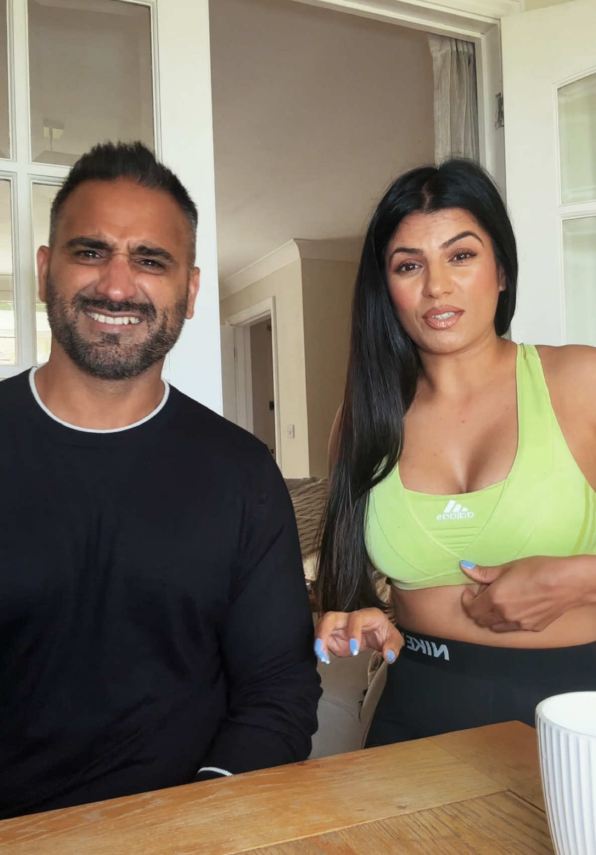 My morning routine…. lol and him being like is that why your wearing slipper socks 🧦 😂🤣🫣 @Nike @adidas  #husbandwife #husbandwifehumor #relatable #humour #husbandwifecomedy #relatablehumor 