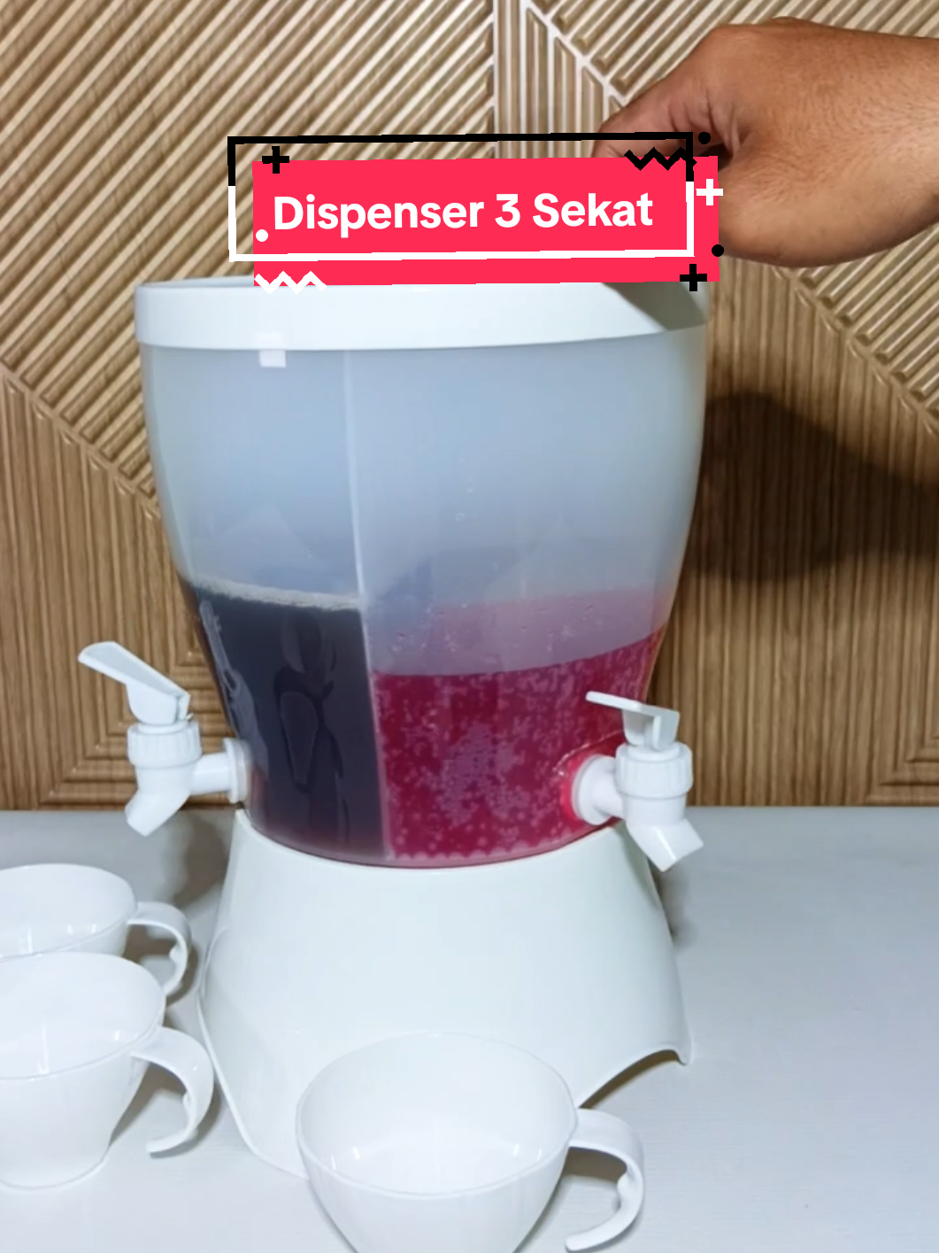 Nah gini nih kalau yang biasa minum 1 dispenser isi nya 3 rasa 😂 #dispenser3sekat #kd3k1211 #dispenser #houseware #putih 