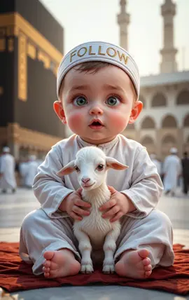 Baby goat Reciting Quran 🥰😘 #InnocentBaby   #ChubbyBoy   #GreenEyes   #BabyInMakkah   #MiniHaji   #BakriLove   #FollowCap   #IslamicVibes   #CuteMuslimBaby   #HaramBeauty   #MashAllahLook   #HDInnocence   #ViralMuslimKid   #MakkahMoments   #LittleHaji   #BabyAndBakri   #IslamicInspiration   #HolyBabyVibes   #KaabaCutie   #MuslimChildMagic 