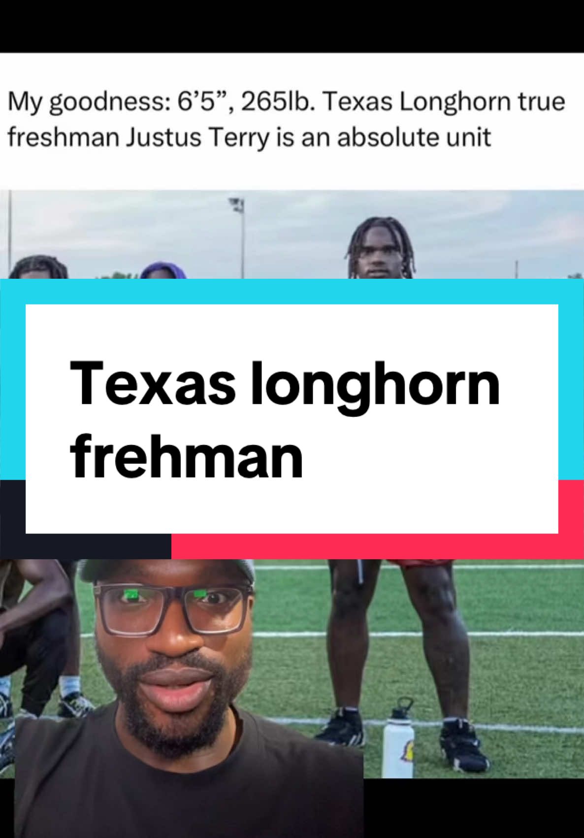 Ref you have to do something 😭😭 #texas #football #defensivelineman #tank #texaslonghorns #freshman 