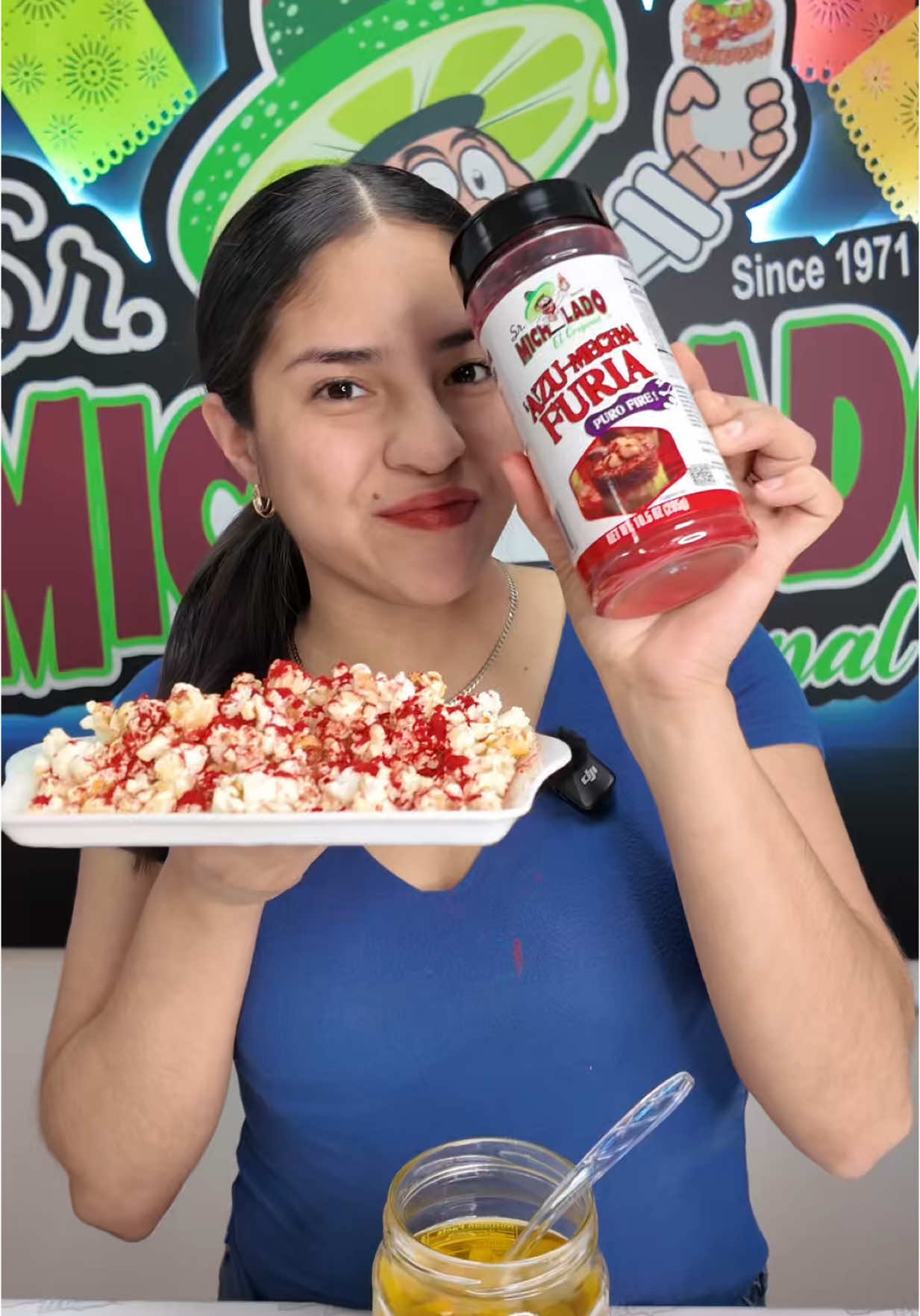 Furia Popcorn 🔥🍿 #popcorn #spicypopcorn #furia #azumechafuria #srmichelado #snackseasoning #memorialday #memorialdaydiscount 